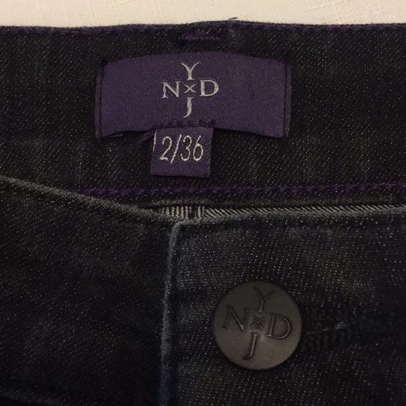 NYDJ Black Wash Denim Legging Made In U.S.A. - Picture 5 of 8